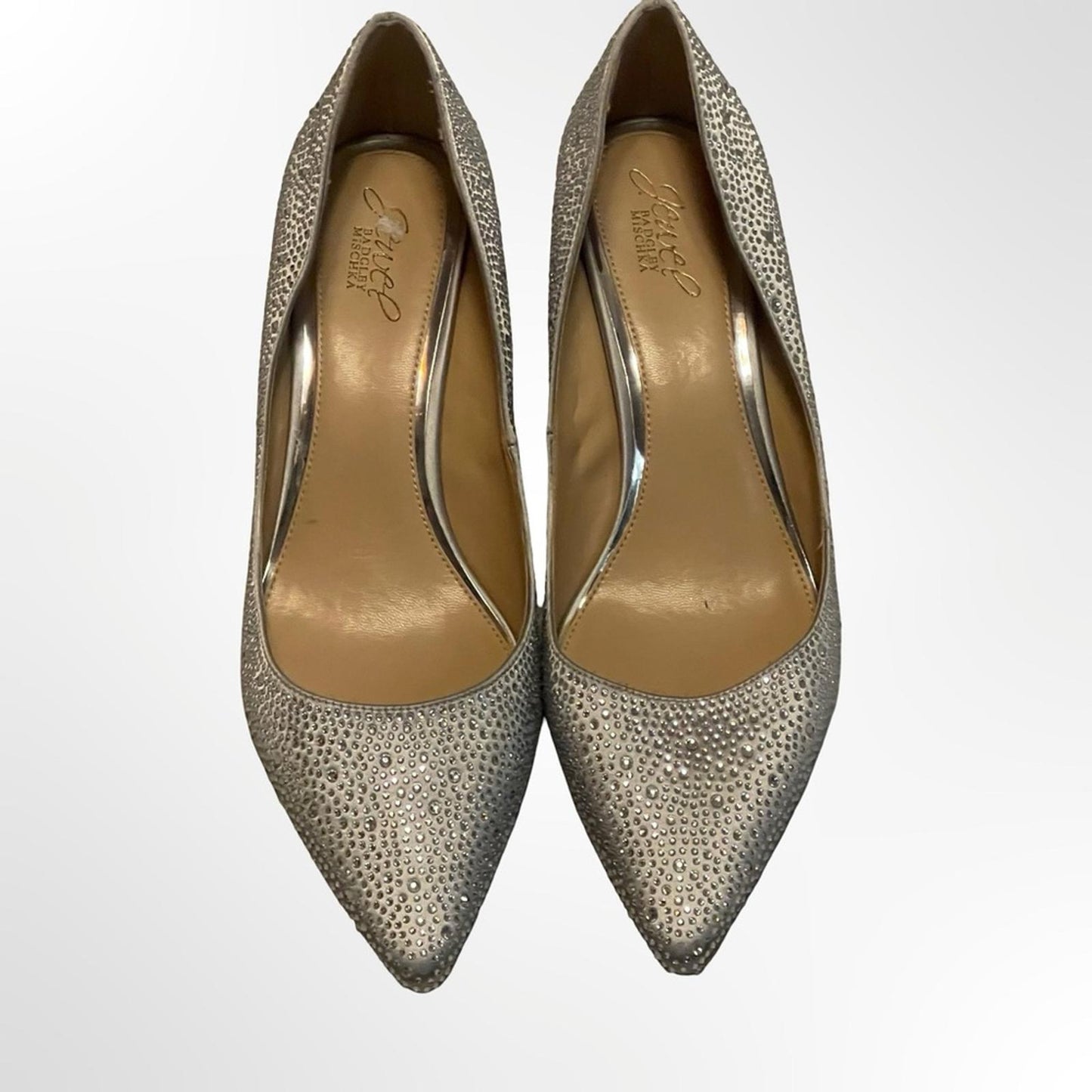 Badgley Mischka  Rhinestone Pointed-Toe Pumps in size 11