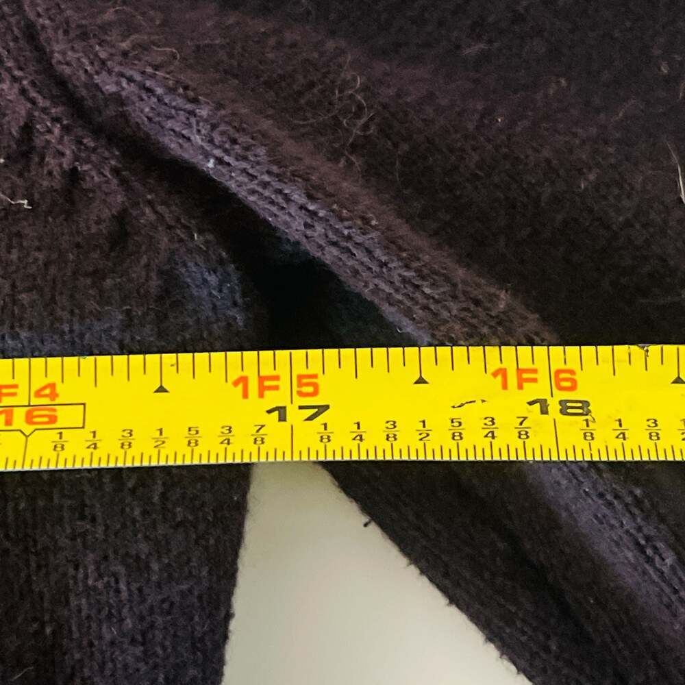 Talbots Black 100% Cotton Cardigan Sweater with Sequin and Bead Trim