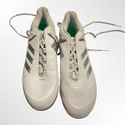 Adidas Icon 7 Turf Baseball Shoes White/Silver Metallic