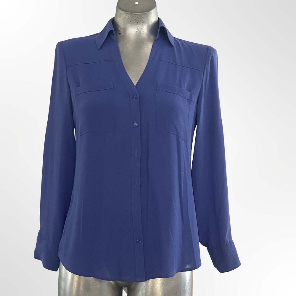 Express The Portofino Shirt Long Sleeve Button-Down Blouse
