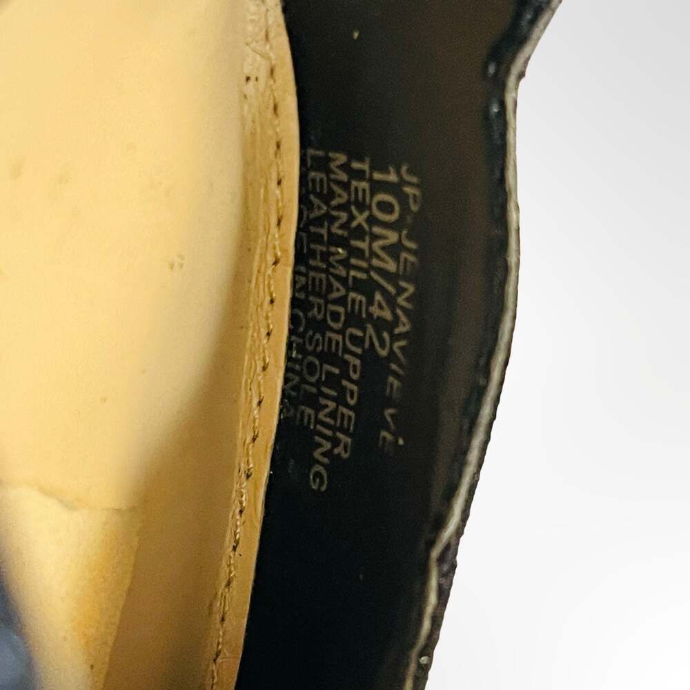 Jessica Simpson Black Suede Pointed Toe D'Orsay Scalloped Pumps