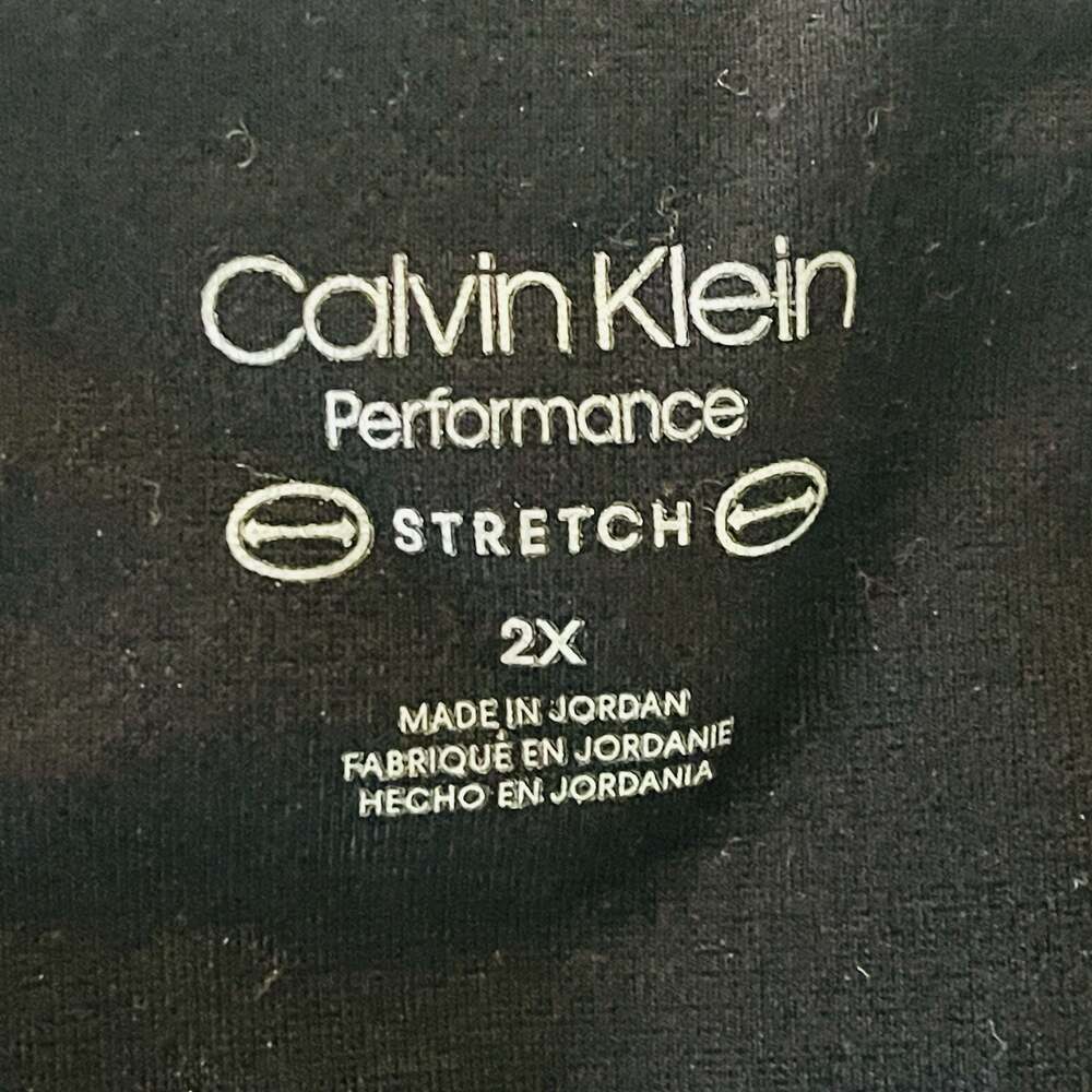Calvin Klein Performance Stretch Black Leggings, Size 2X