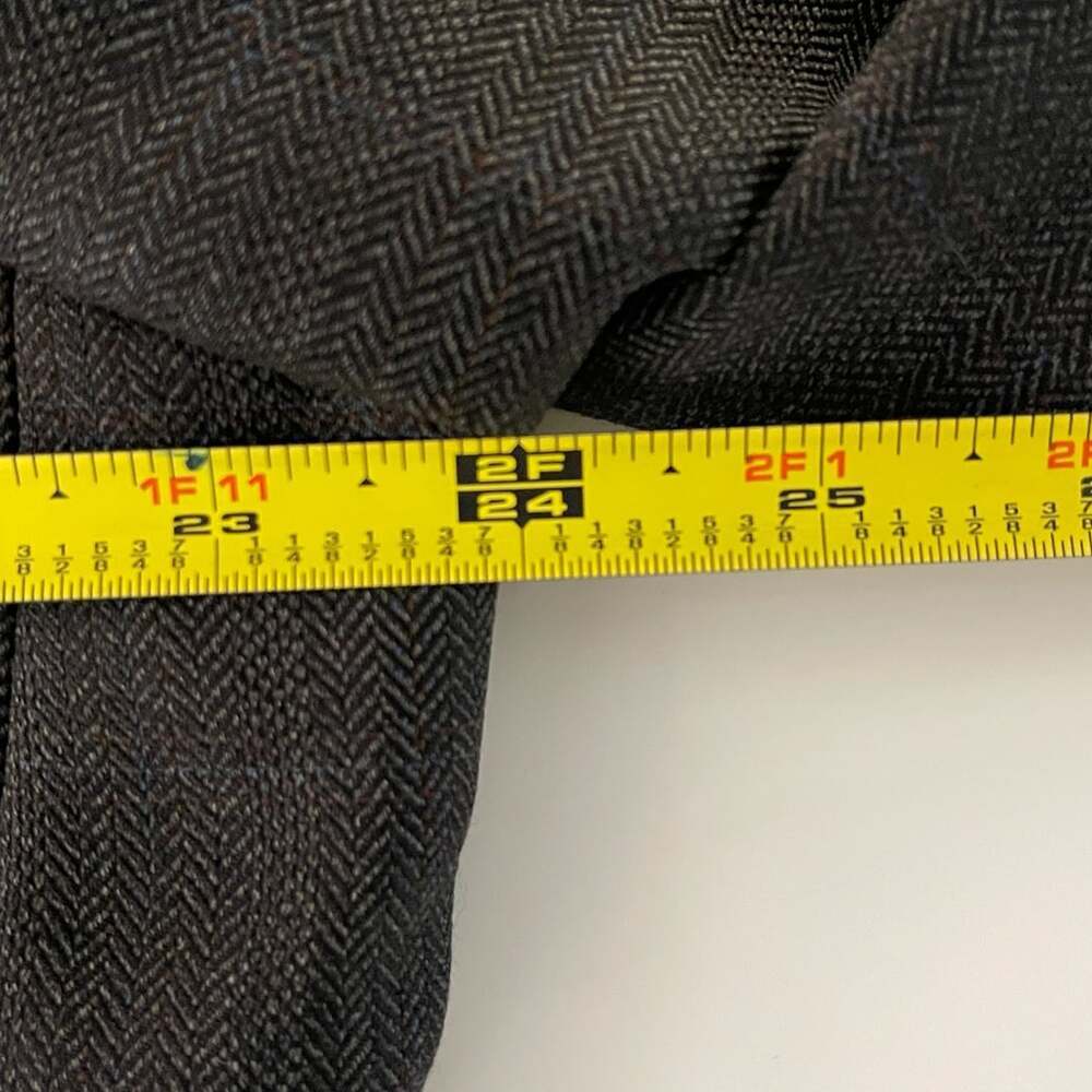 Pronto Uomo Platinum Charcoal Grey Herringbone Two Button Sport Coat Blazer XXL