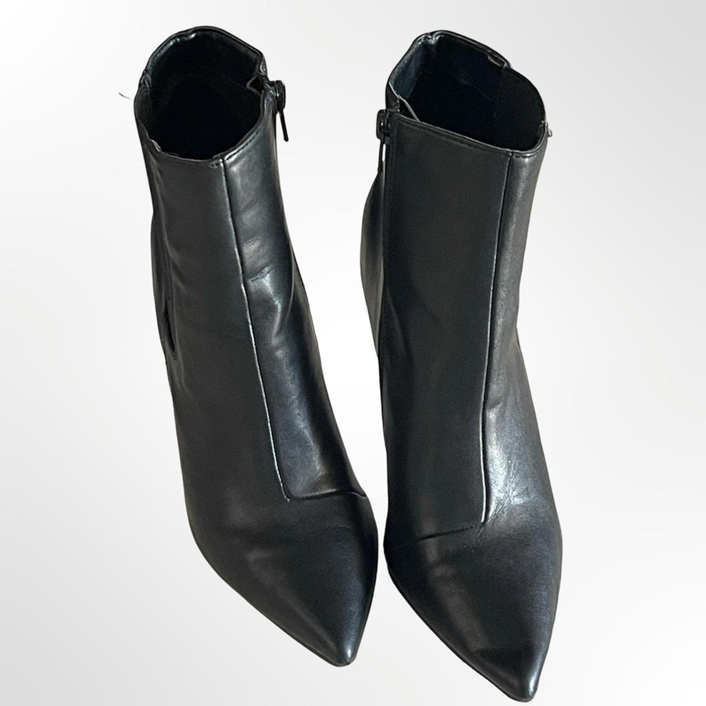 INC Women's Black Pointed-Toe Stiletto Ankle Booties in 6.5