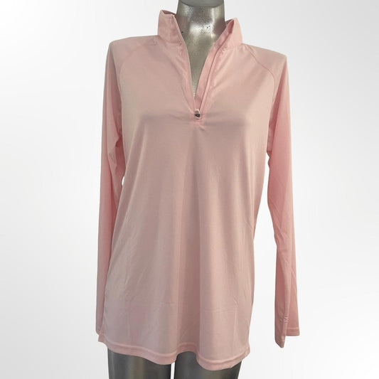 Women's Pink Sporty Long Sleeve Top