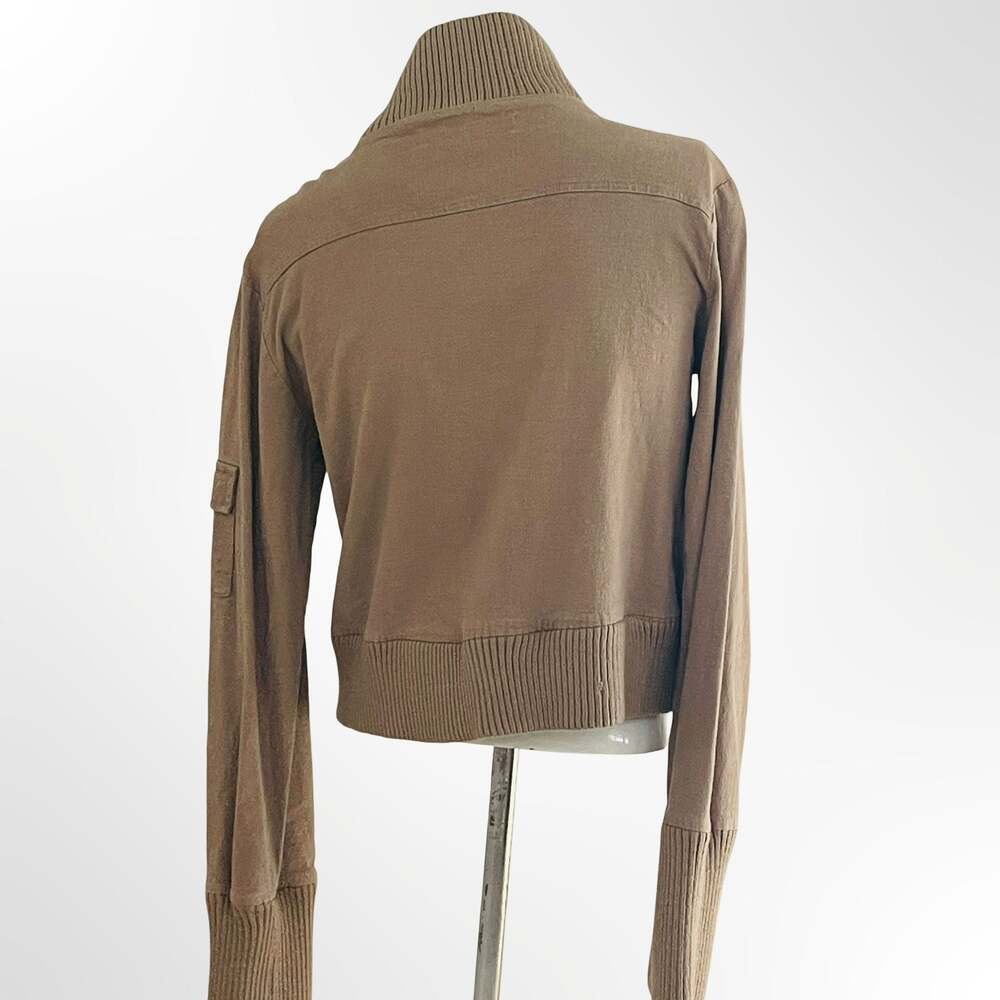 Ashley by 2G International Women's Brown Utility Cargo Jacket, Size Medium