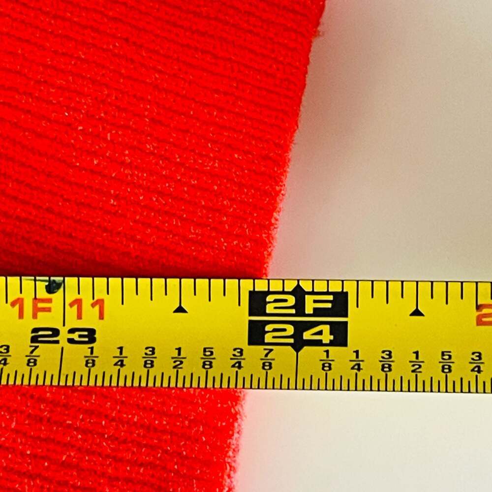 Vintage Red Sleeveless Mock Neck Knit Top with Back Zipper