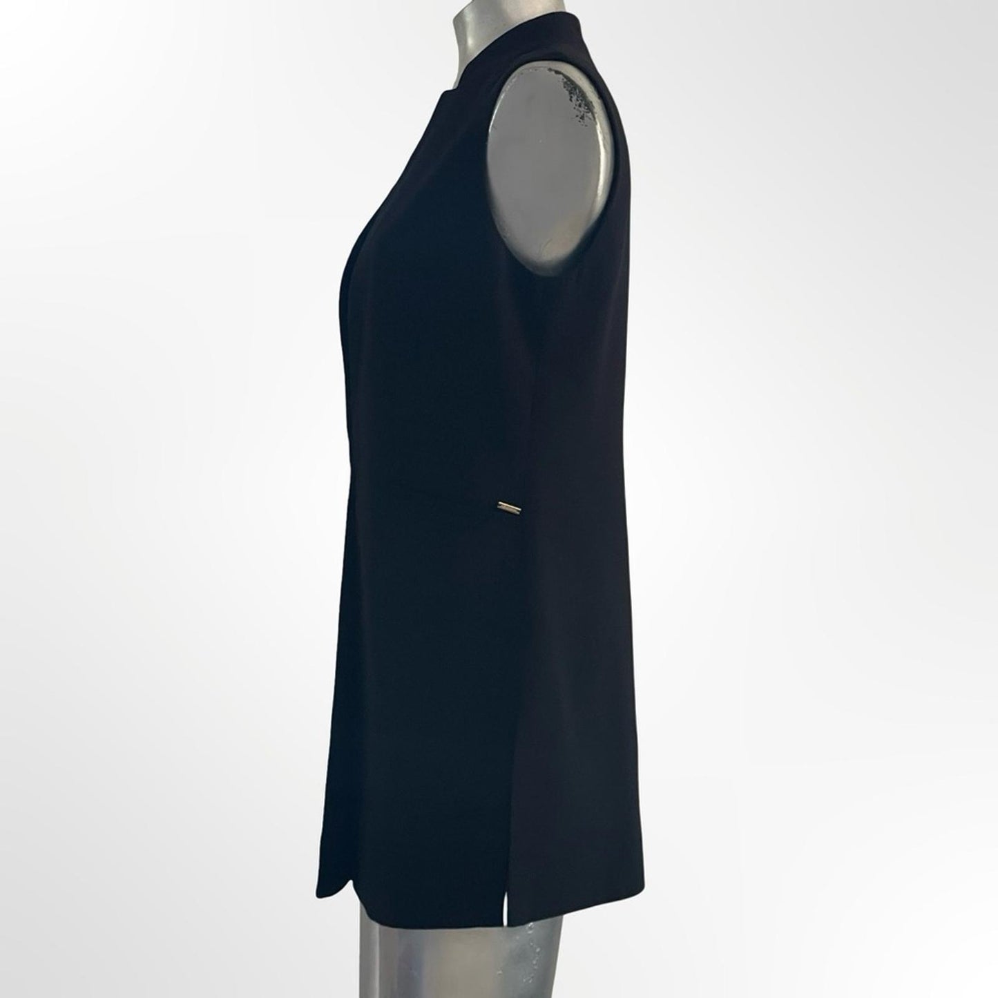 DKNY Black Business Vest Suit with Gold Accent - NWOT