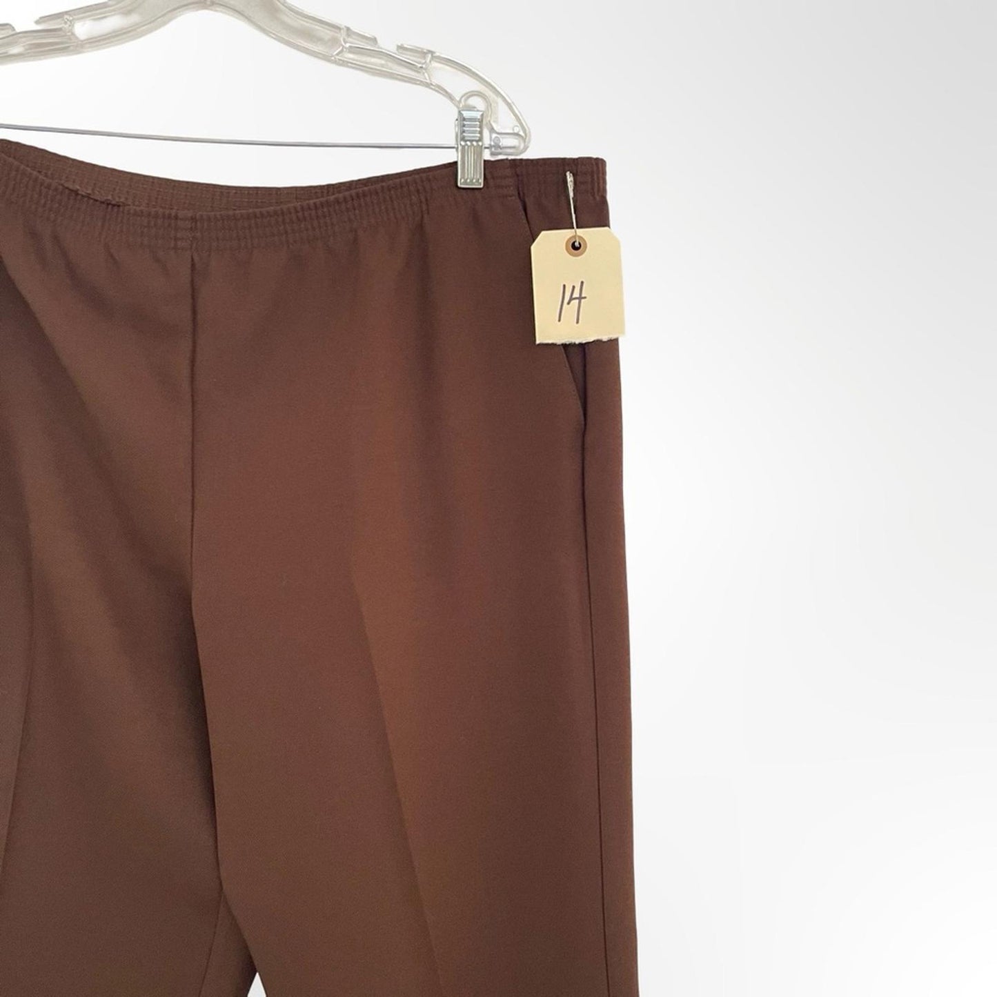 Women's Brown Pants by Alfred Dunner in size 14