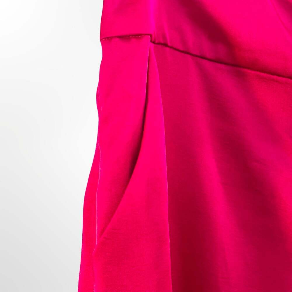 Hanifa Wide Leg Tailored Trousers in Hot Pink, Size XL