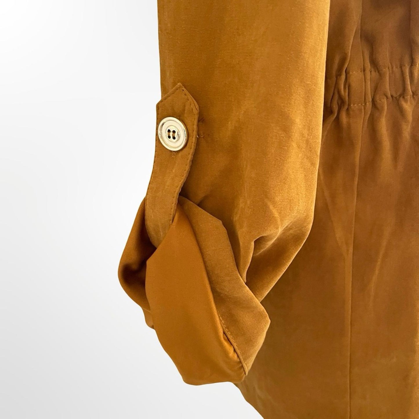 Sweet Wanderer Utility Jacket in Mustard Brown in size M
