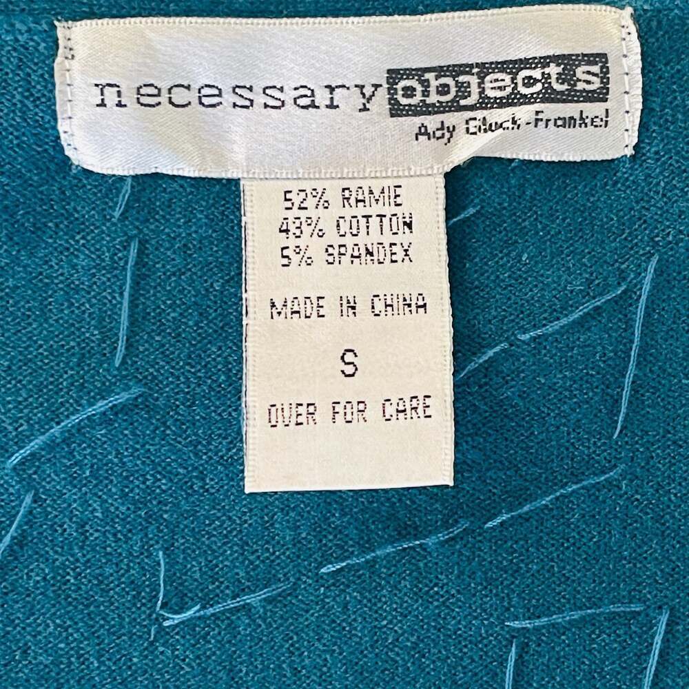 Necessary Objects Sequin Tie Front Crop Top Teal