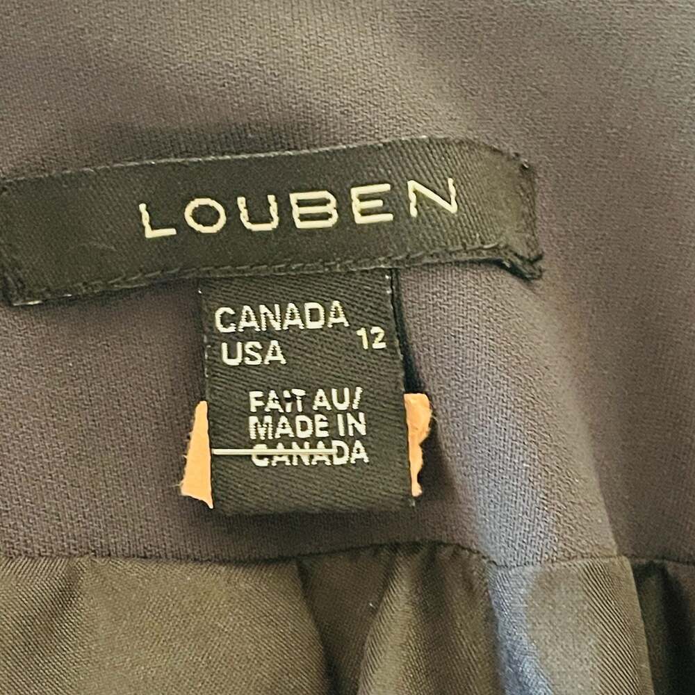 Louben Women's Black Single Button Tailored Blazer Jacket