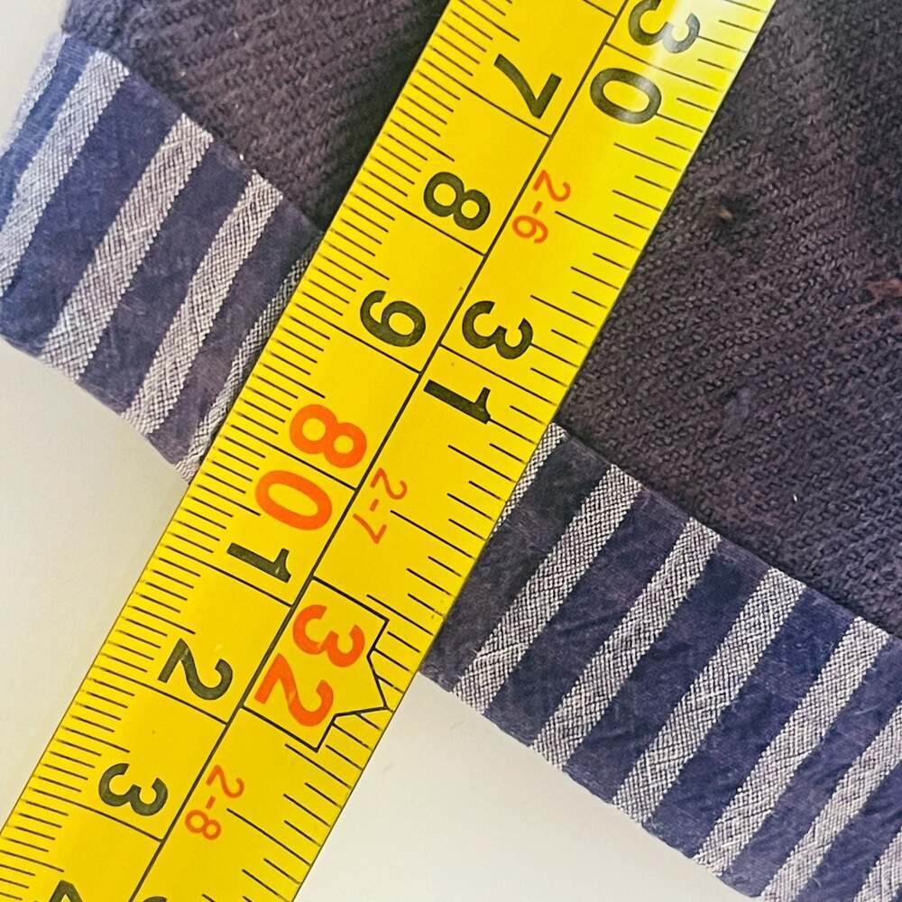 Journal Standard Luxe 100% Linen Cropped Harem Pants with Striped Cuffs