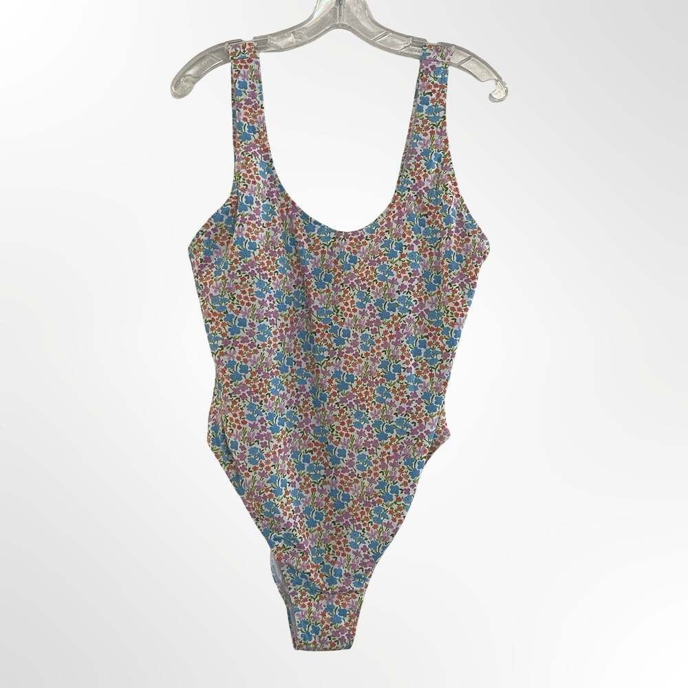 Cotton On Body Floral Ditsy Print Scoop Neck One-Piece Swimsuit