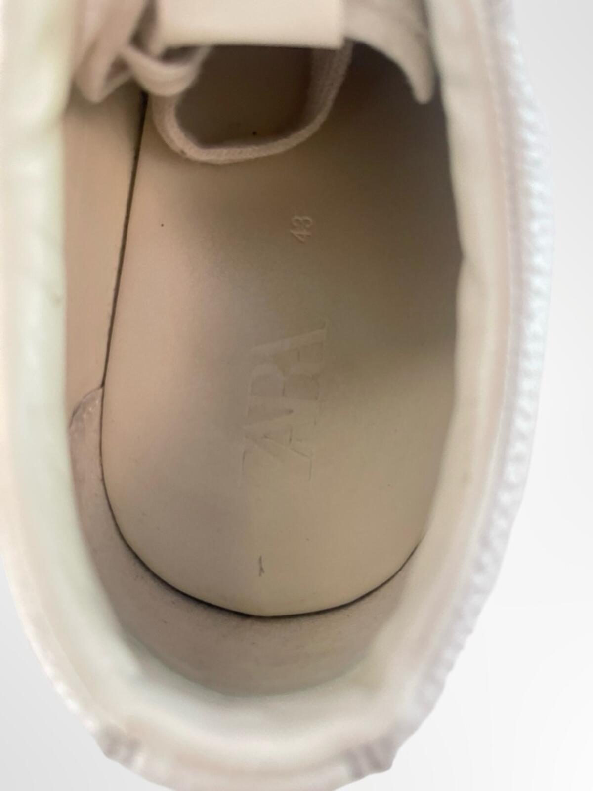 Zara Minimalist white Leather Men's Sneakers in size 10