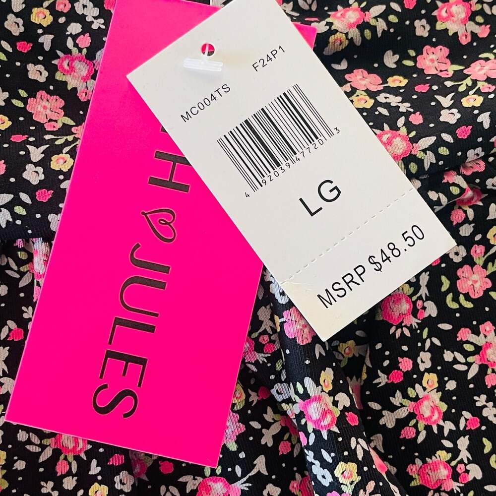 With Jules Women's Floral Print Tiered Mini Skirt