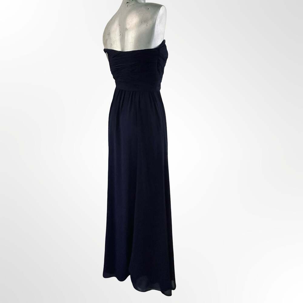 Lauren Ralph Lauren Evening Strapless Navy Blue Maxi Gown