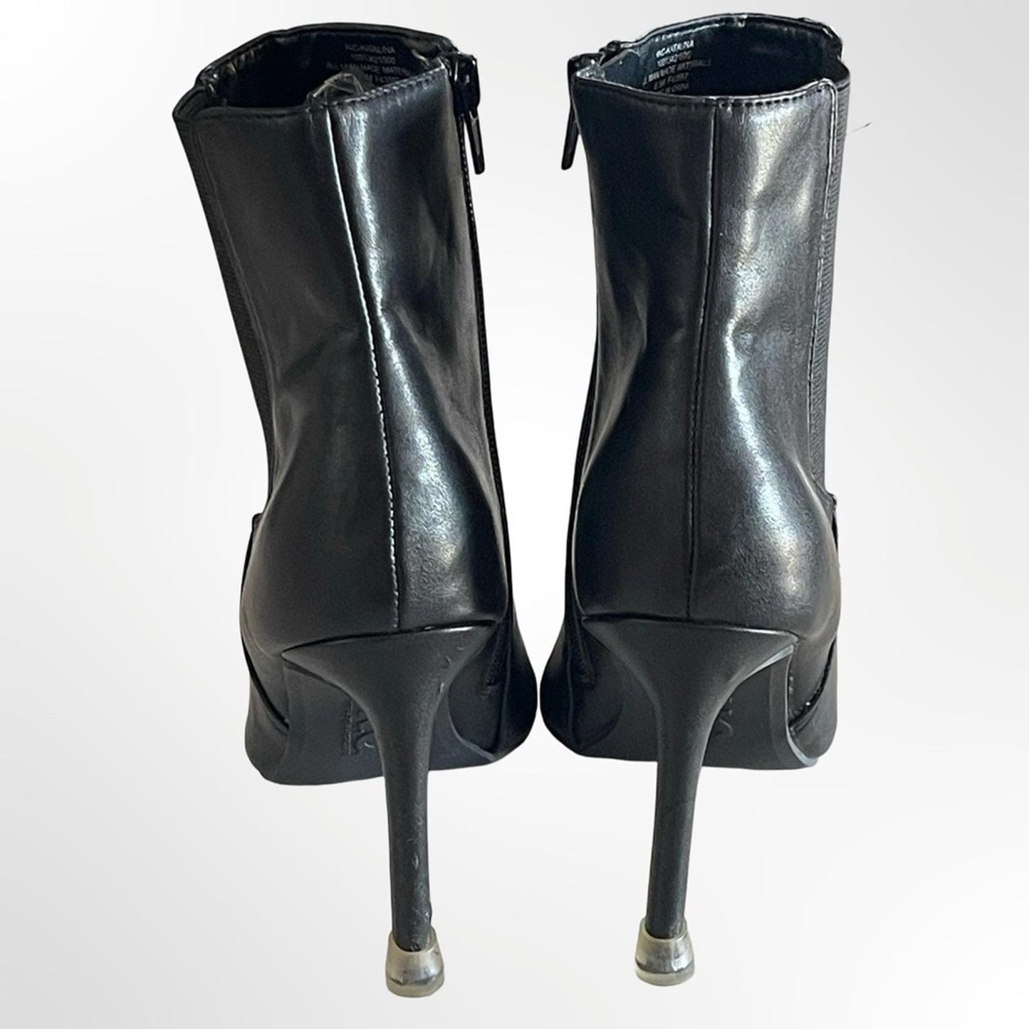 INC Women's Black Pointed-Toe Stiletto Ankle Booties in 6.5