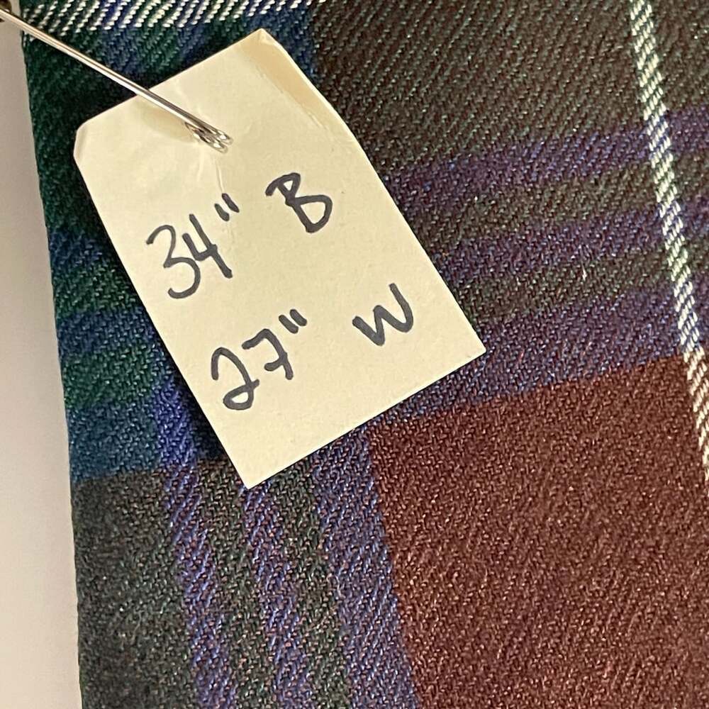 Arthur Jay Vintage Tartan Plaid Wool Blazer Jacket with Pockets