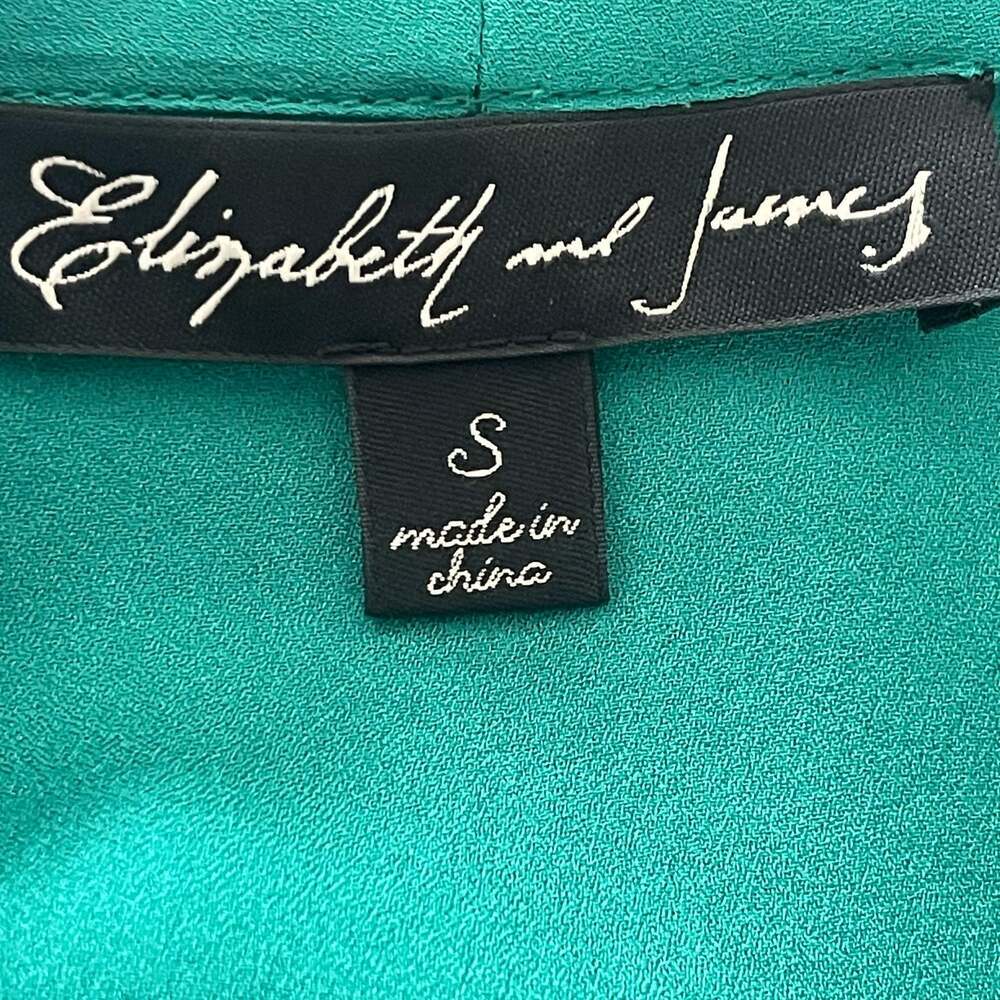 Elizabeth And James Size S 100% Silk Blouse Sleeveless Front Tie Lightweight