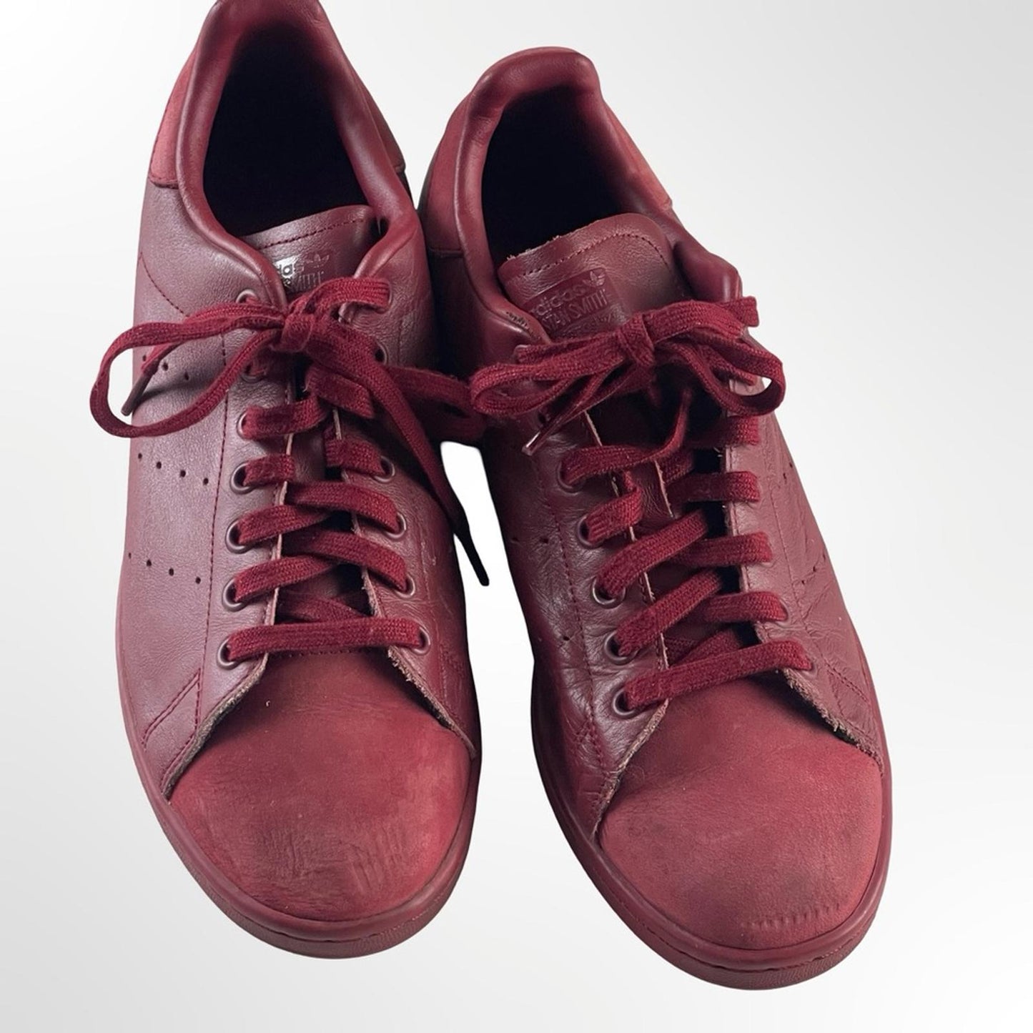 Adidas Stan Smith Men's Deep Red Sneakers in size 9.5