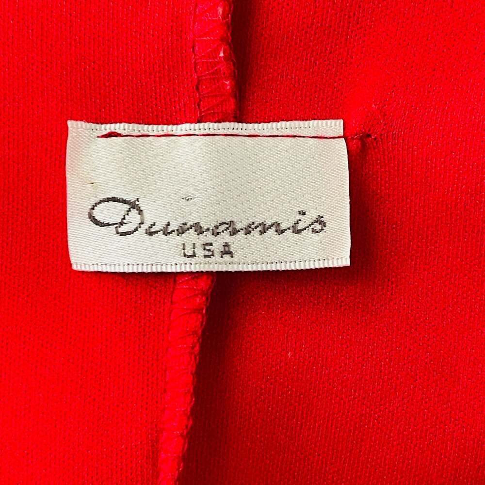 Dunamis USA Red and Orange Tie Dye Spaghetti Strap Ruffle Hem Slip Dress