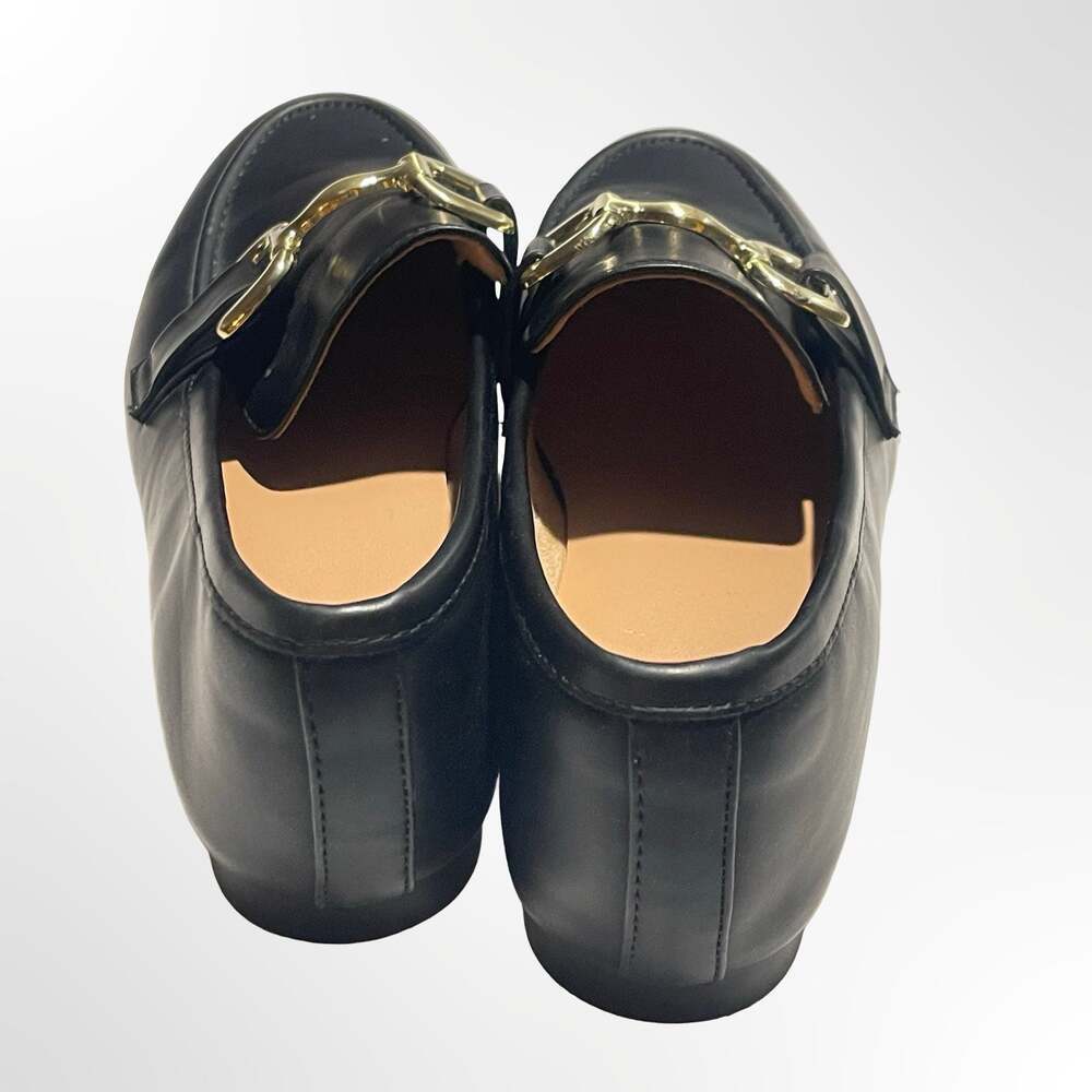 A New Day Women's Black Gold Hardware Horsebit Loafers