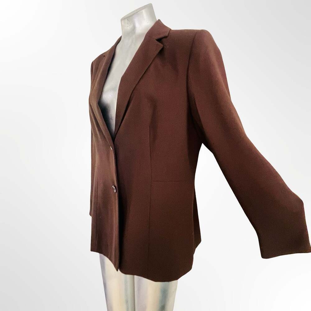 Christy Miller Suits Style AA-06M Women's Brown Two-Button Blazer Jacket