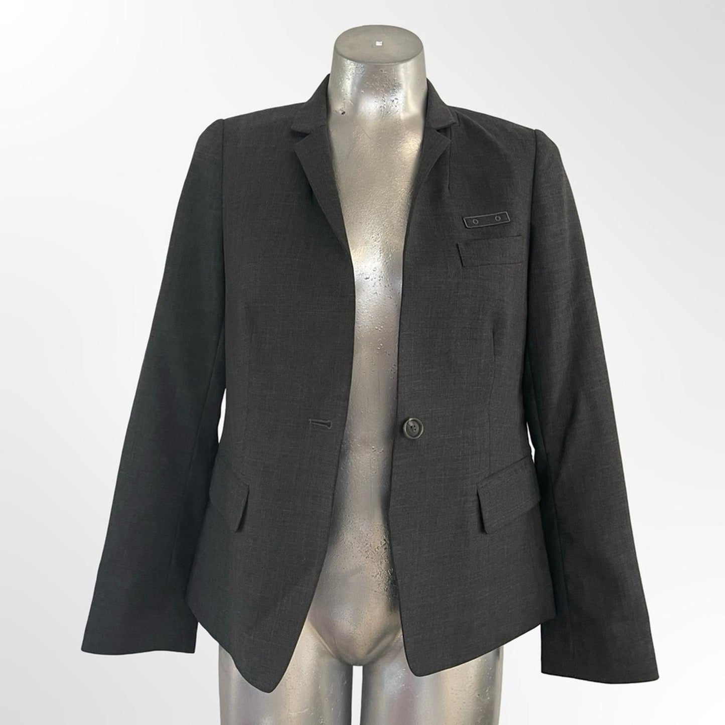 Top Hat NY Charcoal Gray Blazer in size 4