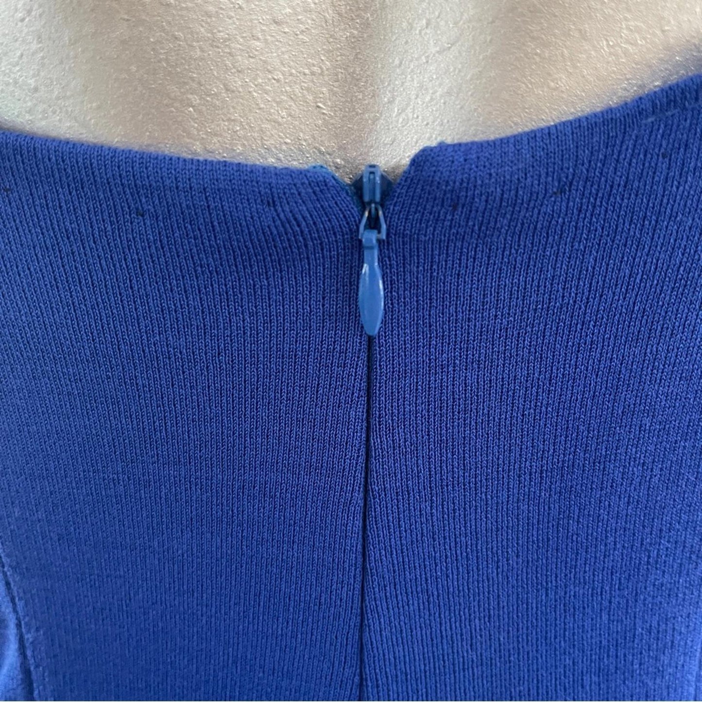 Blue Sleeveless Mini Dress in size M