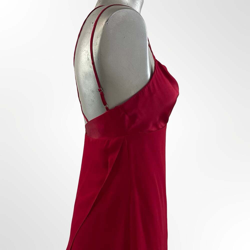 Vintage 1990's Chiffon Tiered Layers Handkerchief Empire Party Prom Dress Small