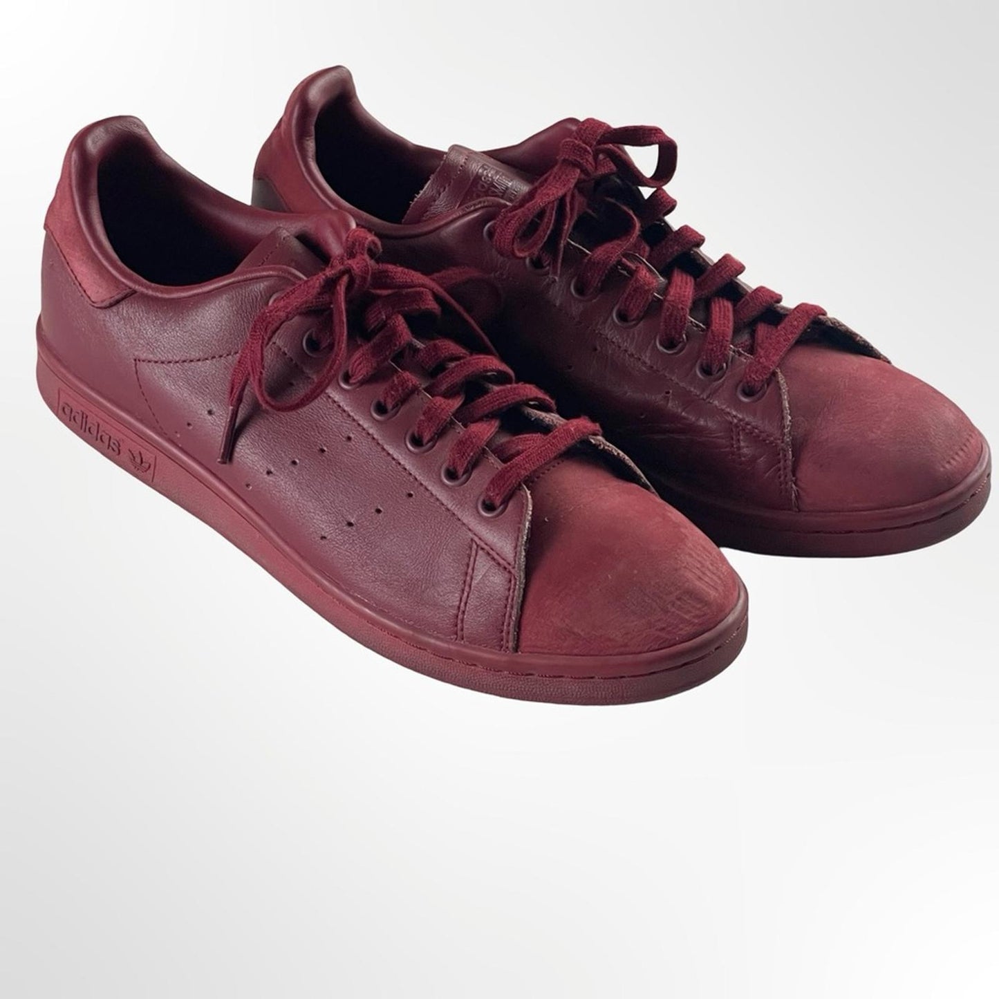 Adidas Stan Smith Men's Deep Red Sneakers in size 9.5