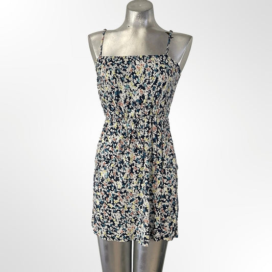 O'Neil Floral Spaghetti-Strap Sundress - Navy/Multicolor