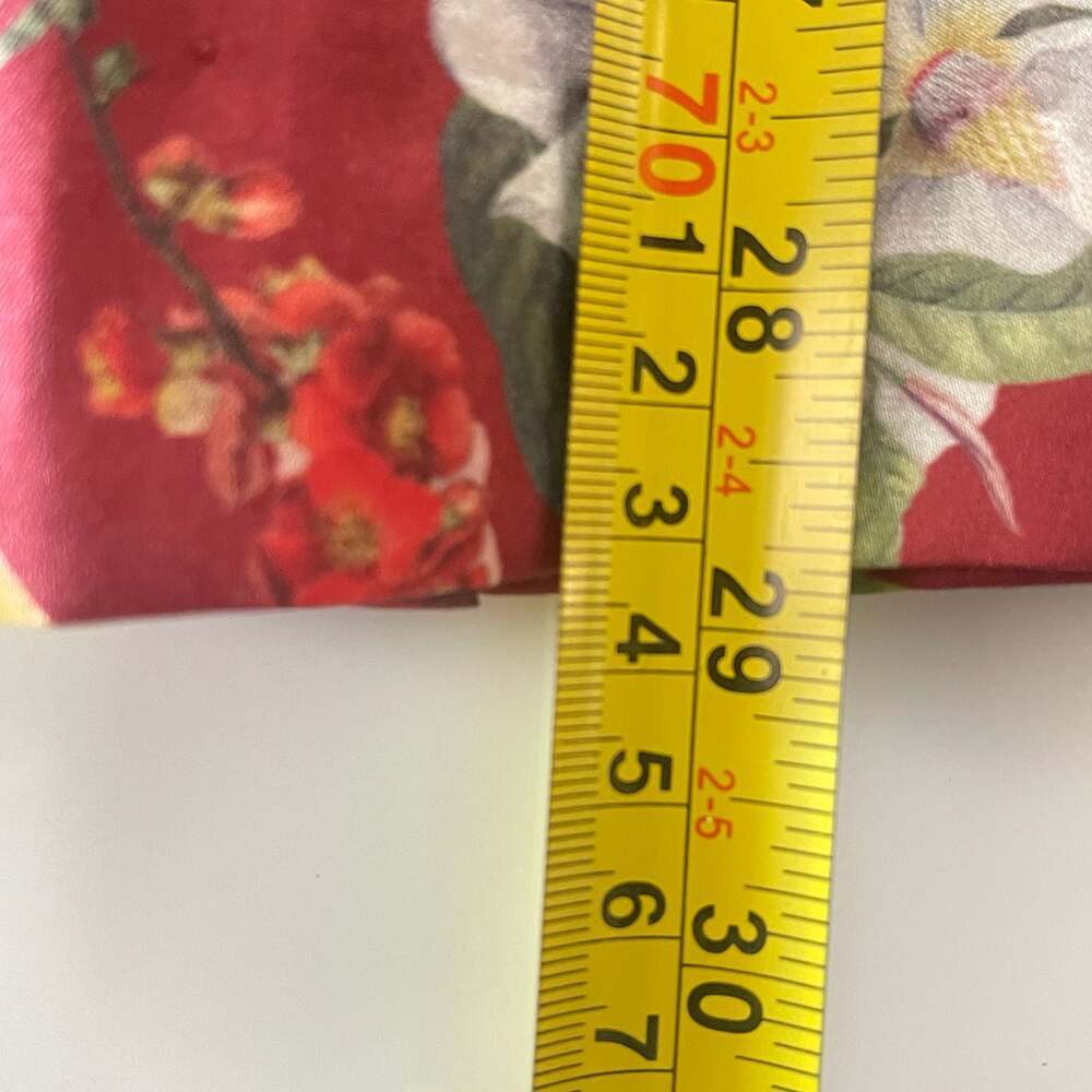 Vintage Floral and Parrot Print Red Tropical Camp Shirt