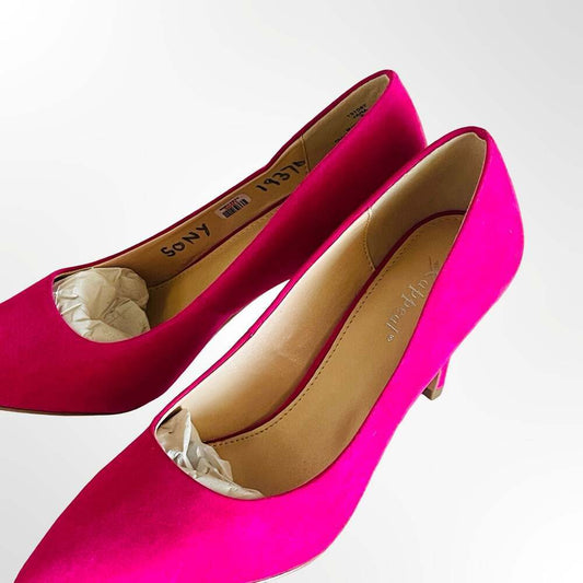 Xappeal Fuchsia Pointed Toe Stiletto Pumps