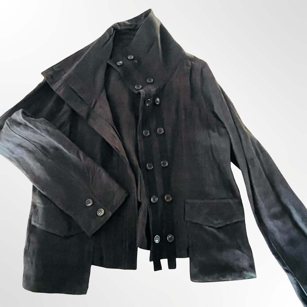 Moyuru Sensounico Avant-Garde Asymmetrical Black Jacket