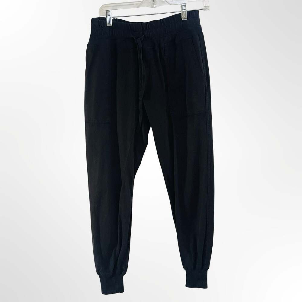 Standard James Perse Mixed Media Jogger Pants in Black