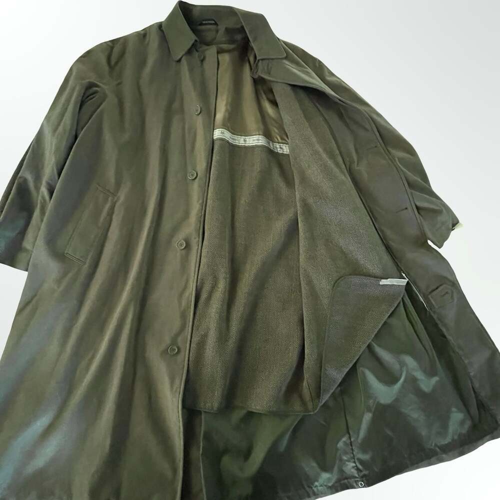Millennium Collection Men's Olive Trench Coat Size 52 X.Long