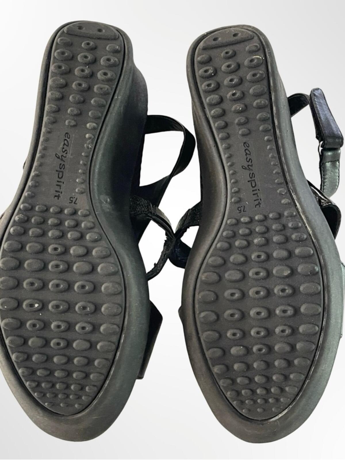 Easy Spirit Black Women's Wedge Sandals with in size 7.5 NWOT
