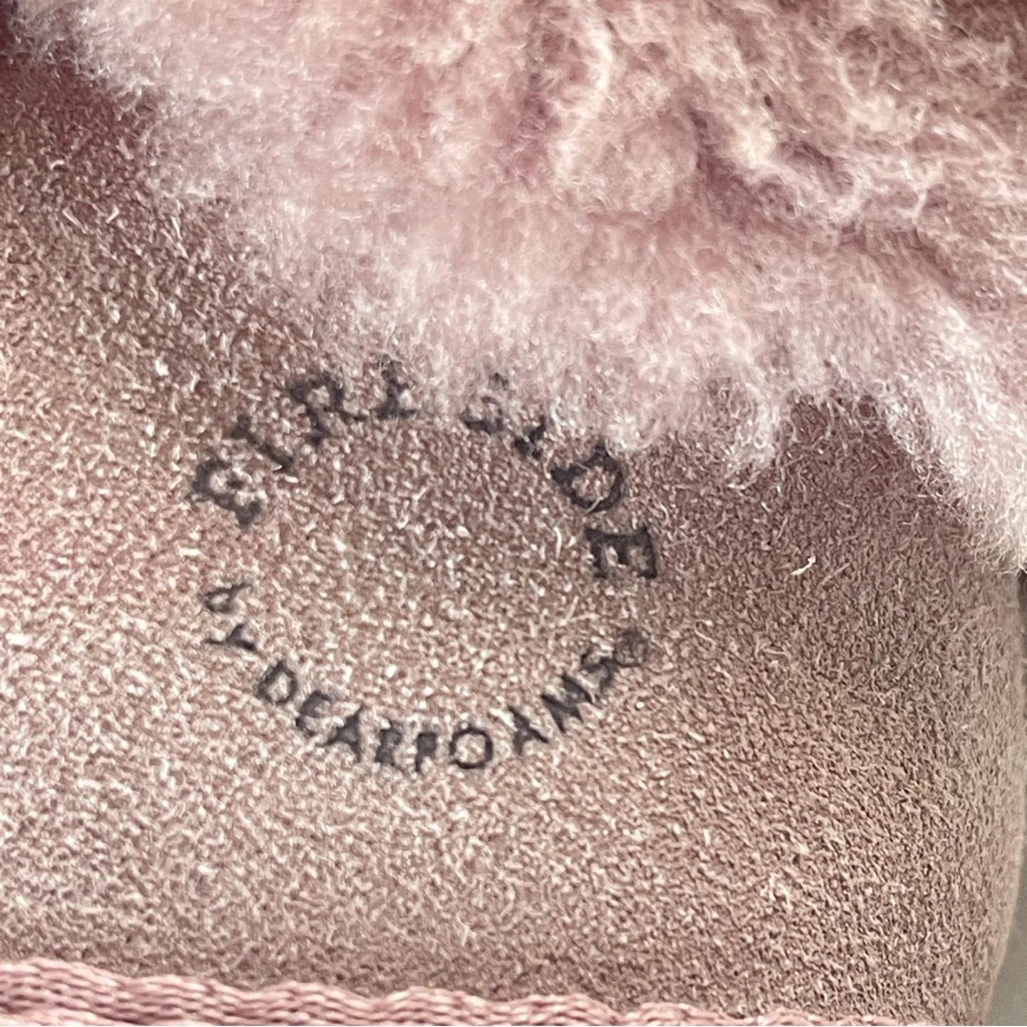 Fireside Cozy Pink Shearling Women's Shoes in size 8