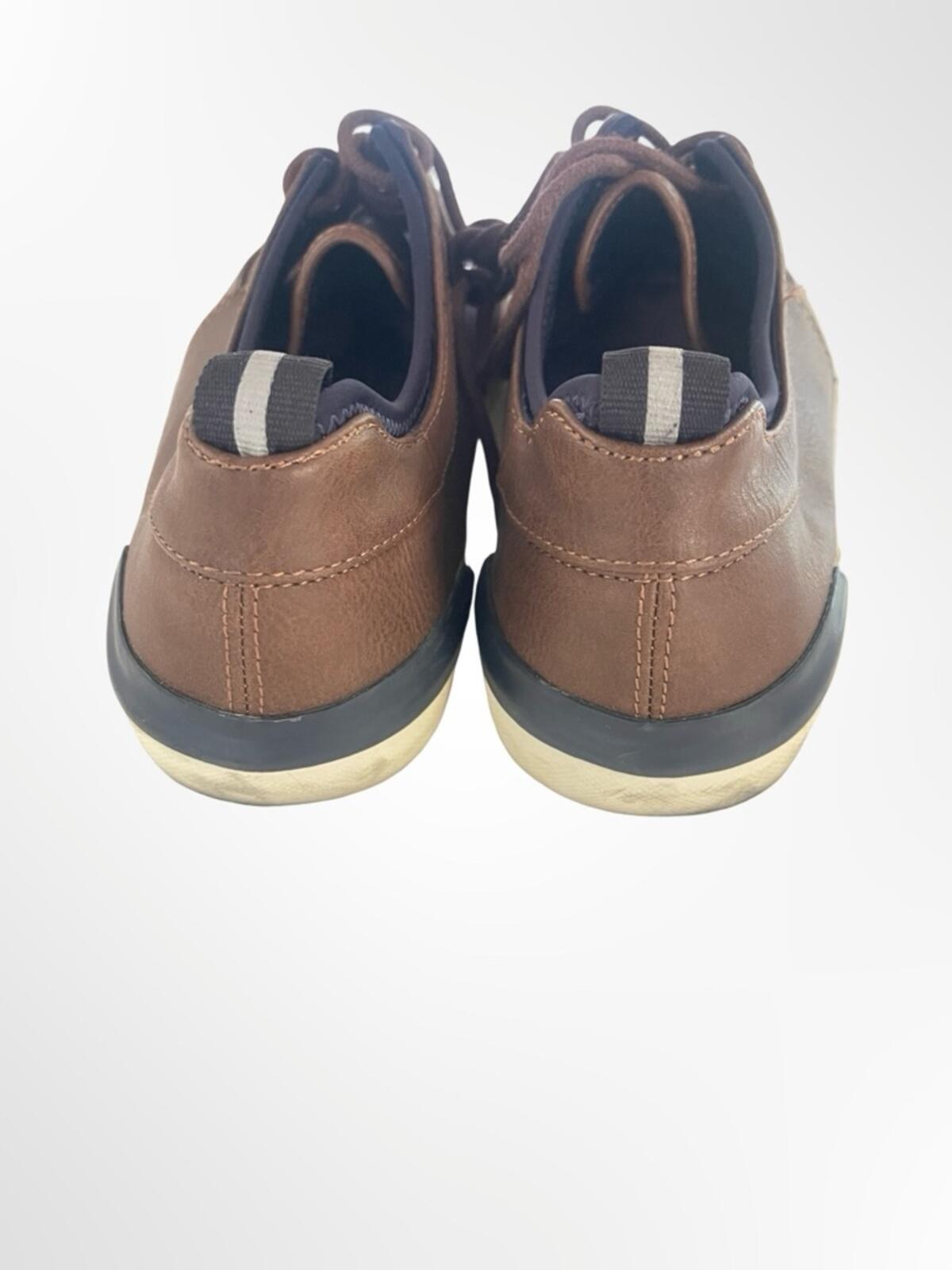 GoodFellow Brown Leather-Style Men's Boat Shoes in size 9