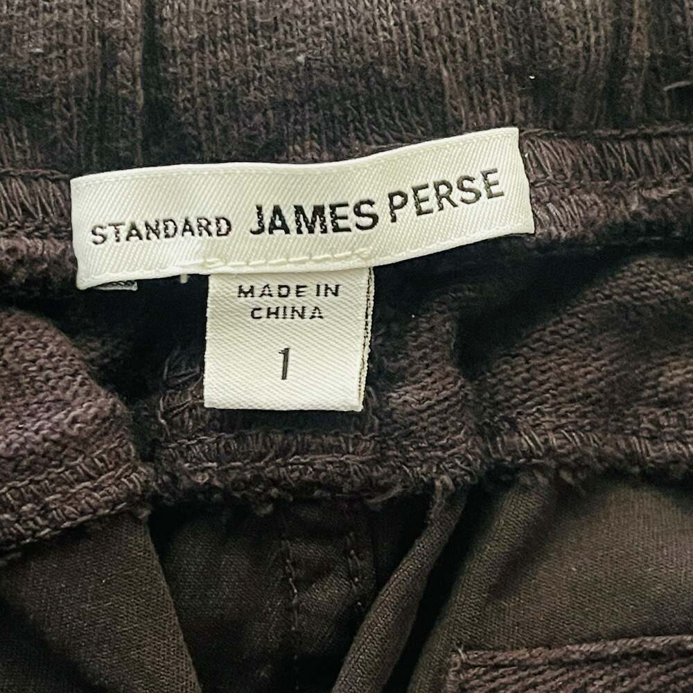 Standard James Perse Mixed Media Jogger Pants in Black
