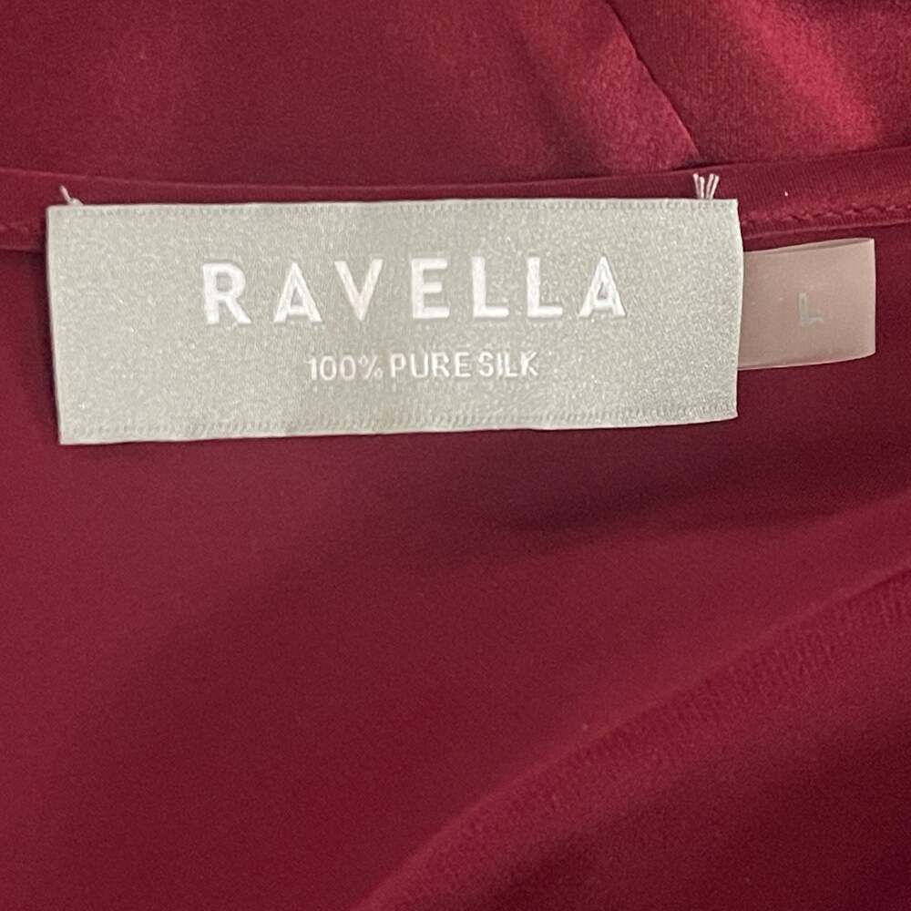 Ravella Fiora 100% Pure Silk Tank Top in Burgundy