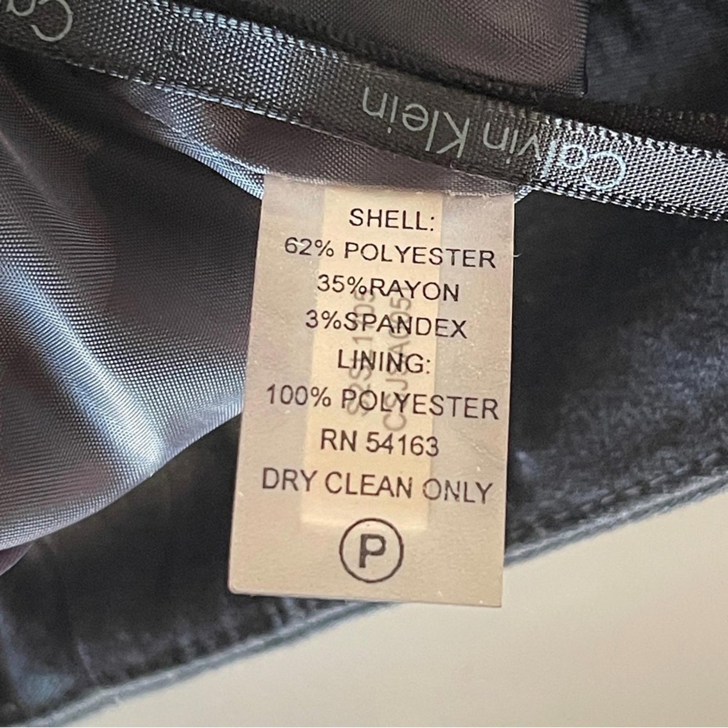 Calvin Klein Classic Black Pencil Skirt in size P