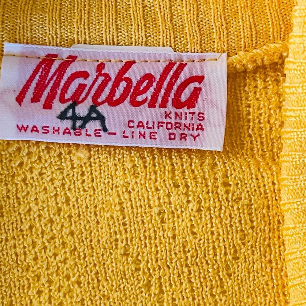 Vintage Yellow Cable Knit Button Cardigan Sweater with Pockets