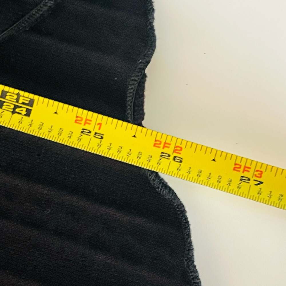 Vintage Black Ribbed Knit Long Sleeve Polo Collar Bodysuit
