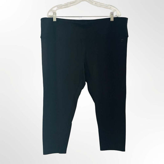 Calvin Klein Performance Stretch Black Leggings, Size 2X