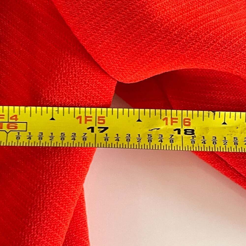 Vintage 1970s Bodin Knits Red Knit Jacket Blazer Gold Buttons