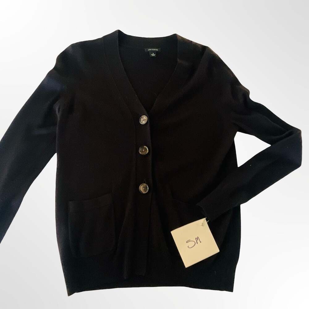 J.Crew V-neck cardigan sweater in extra-soft yarn, black